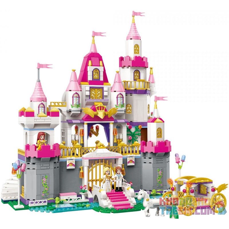 Enlighten 2906 Qman 2906 non  GẤU ĐỒNG HÀNH bộ đồ chơi xếp lắp ráp ghép mô hình Classic BUILD N LEARN Cổ Điển 1156 khối