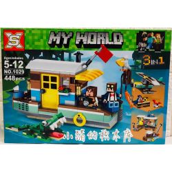 NOT  RIVERSIDE HOUSEBOAT 31093 JISI 3142 SX 1029 XINH 5507 xếp lắp ráp ghép mô hình 3 TRONG 1 NHÀ THUYỀN VEN SÔNG Creator Sáng Tạo 396 khối