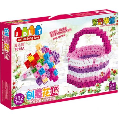 JUN DA LONG TOYS JDLT 7015A Xếp hình kiểu    Romantic Flower Basket Giỏ Hoa Lãng Mạn 382 khối