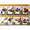  Xếp hình kiểu City Engineering Cool Robots 8 Combinations Forklifts, Shovel Trucks, Road Rollers, Construction Loaders, Constru