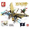 LEPIN 39011 SHENG YUAN SY SY811 S8201 8201 12502 non  RỒNG BÓNG ĐEN bộ đồ chơi xếp lắp ráp ghép mô hình The  Ninjago Movie ZANE GOLDEN DRAGON Ninja Lốc Xoáy 306 khối