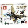 LEPIN 39011 SHENG YUAN SY SY811 S8201 8201 12502 non  RỒNG BÓNG ĐEN bộ đồ chơi xếp lắp ráp ghép mô hình The  Ninjago Movie ZANE GOLDEN DRAGON Ninja Lốc Xoáy 306 khối