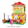 Enlighten 3902 Qman 3902 non  CỬA HÀNG HOA HỒNG CỦA BÁC GẤU bộ đồ chơi xếp lắp ráp ghép mô hình Ali's Small Dreamy Town BLOOM Thị Trấn Nhỏ Mộng Mơ Của Ali 306 khối