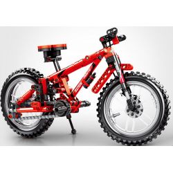 SEMBO 703302 non  XE ĐẠP LEO NÚI MÀU ĐỎ bộ đồ chơi xếp lắp ráp ghép mô hình  Kỹ Thuật Công Nghệ Cao Mô Hình Phương Tiện 306 khối