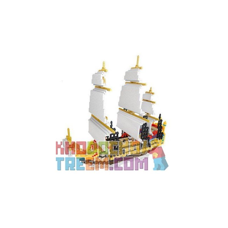 YZ DIAMOND 66501 Xếp hình kiểu Nanoblock ARCHITECTURE Corsair Series - Sailing Dòng Corsair - Đi Thuyền Buồm 3000 khối