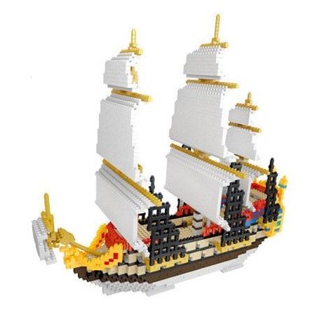YZ DIAMOND 66501 Xếp hình kiểu Nanoblock ARCHITECTURE Corsair Series - Sailing Dòng Corsair - Đi Thuyền Buồm 3000 khối