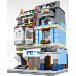 SEMBO WEKKI VIGGI SD6301 6301 non  CỬA HÀNG THÚ CƯNG bộ đồ chơi xếp lắp ráp ghép mô hình Modular Buildings SEMBO BLOCK Mô Hình Nhà Cửa 305 khối