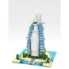 YZ DIAMOND 052 Xếp hình kiểu Nanoblock ARCHITECTURE Burj Al Arab Jumeirah Burj Al Arab Jumeirah 1095 khối