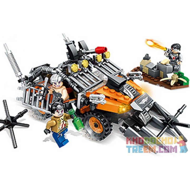 SEMBO 102317 non  CUỘC ĐỤNG ĐỘ LỬA CỦA NHÂN VẬT PHẢN DIỆN bộ đồ chơi xếp lắp ráp ghép mô hình Swat Special Force Đặc Nhiệm 301 khối