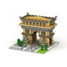 YZ DIAMOND 055 Xếp hình kiểu Nanoblock ARCHITECTURE Triumphal Arch Paris Khải Hoàn Môn Pari 1626 khối