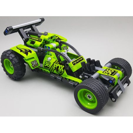 Decool 3805 Jisi 3805 non  ĐUA XE ĐỊA HÌNH bộ đồ chơi xếp lắp ráp ghép mô hình  MECFACTOR POWERED PULLBACK BUGGY Kỹ Thuật Công Nghệ Cao Mô Hình Phương Tiện 301 khối