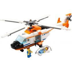 Kazi KY85009 85009 non  MÁY BAY CỨU HỘ bộ đồ chơi xếp lắp ráp ghép mô hình City CITY RESCUE RESCUE AIRPLANE Thành Phố 300 khối