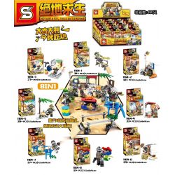 SHENG YUAN SY 1164 non  8 CẢNH MINI CỦA PLAYERUNKNOWN'S BATTLEGROUNDS bộ đồ chơi xếp lắp ráp ghép mô hình Pubg Battlegrounds Bắn Súng 251 khối