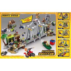 SHENG YUAN SY 1216 1216A 1216B 1216C 1216D 1217 non  5 CẢNH KẾT HỢP bộ đồ chơi xếp lắp ráp ghép mô hình Battle Royale Cuôc Chiến Sinh Tử 365 khối