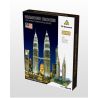 YZ DIAMOND 057 Xếp hình kiểu Nanoblock ARCHITECTURE Kuala Lampur Petronas Tower Tháp đôi Kuala Lampur 2351 khối