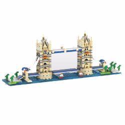 YZ DIAMOND 056 Xếp hình kiểu Nanoblock ARCHITECTURE Tower Bridge London Cầu Tháp Luân Đôn 1833 khối điều khiển từ xa bằng điện thoại