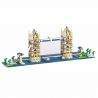 YZ DIAMOND 056 Xếp hình kiểu Nanoblock ARCHITECTURE Tower Bridge London Cầu Tháp Luân Đôn 1833 khối điều khiển từ xa bằng điện thoại