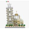 YZ DIAMOND 066 Xếp hình kiểu Nanoblock ARCHITECTURE Leaning Tower Of Pisa Tháp Nghiêng Pisa 1944 khối điều khiển từ xa bằng điện thoại