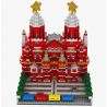 YZ DIAMOND 067 Xếp hình kiểu Nanoblock ARCHITECTURE Vasily Cathedral Nhà Thờ Vasily 2384 khối