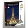 LEZI LZ8002 8002 YZ DIAMOND 069 Xếp hình kiểu  ARCHITECTURE Eiffel Tower Tháp Eiffel 3369 khối
