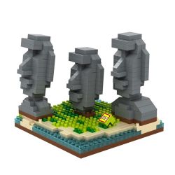 LOZ 9378 Xếp hình kiểu Nanoblock ARCHITECTURE Easter Island Statue Tượng Đảo Phục Sinh 440 khối