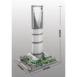YZ DIAMOND 070 Xếp hình kiểu Nanoblock ARCHITECTURE Kingdom Tower Tháp Vương Quốc 4692 khối