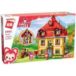 Enlighten 3905 Qman 3905 non  NGÔI NHÀ CỦA NHỮNG CHÚ GẤU TRÚC bộ đồ chơi xếp lắp ráp ghép mô hình Ali's Small Dreamy Town Thị Trấn Nhỏ Mộng Mơ Của Ali 941 khối