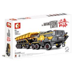SEMBO 107008 non  XE TẢI KHAI THÁC QUẶNG bộ đồ chơi xếp lắp ráp ghép mô hình The Wandering Earth CARGOTRUCK-IRON ORETRUCK Lưu Lạc Địa Cầu 1535 khối