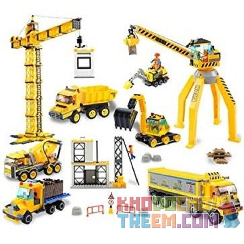 WOMA J5689 5689 Xếp hình kiểu  CITY Construction Machines Các Loại Máy Móc Công Trường Xây Dựng 1451 khối