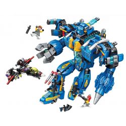Enlighten 2722 Qman 2722 non  SIÊU NGƯỜI MÁY MECHA POSEIDON bộ đồ chơi xếp lắp ráp ghép mô hình The High-Tech Era Kỷ Nguyên Công Nghệ Cao 1351 khối