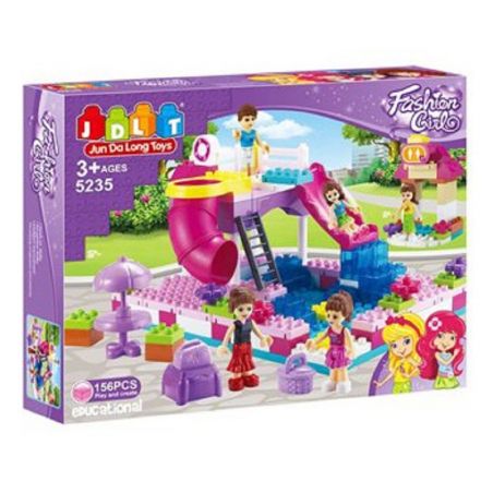JUN DA LONG TOYS JDLT 5235A Xếp hình kiểu    Water Park Công Viên Nước 156 khối