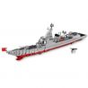 XINGBAO XB-06028 06028 XB06028 non  TÀU CHIẾN PHÓNG TÊN LỬA CỦA HẢI QUÂN TRUNG QUỐC bộ đồ chơi xếp lắp ráp ghép mô hình Military Army TYPE 052D DERSTROYER Quân Sự Bộ Đội 1359 khối