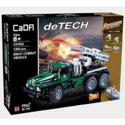 DOUBLEE CADA C61002 61002 non  XẾP HÌNH PHÁO PHẢN LỰC CỦA NGA tỷ lệ 1:20 bộ đồ chơi xếp lắp ráp ghép mô hình  BM-21 COMBAT VEHICLE Kỹ Thuật Công Nghệ Cao Mô Hình Phương Tiện 1369 khối