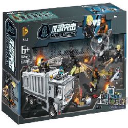 PanlosBrick 635016 Panlos Brick 635016 non  XE CHỈ HUY LƯU ĐỘNG bộ đồ chơi xếp lắp ráp ghép mô hình Gun Strike GUNSTRIKE Đấu Súng 1628 khối