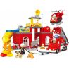JUN DA LONG TOYS JDLT 5156A Xếp hình kiểu    Fire-Fighter Pioneers I Đội Cứu Hỏa Tiên Phong I 85 khối