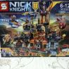 SHENG YUAN SY SY801 non  PHÁO ĐÀI NHAM THẠCH bộ đồ chơi xếp lắp ráp ghép mô hình Nexo Knights NICK KINGHTS JESTRO'S VOLCANO LAIR Hiệp Sỹ Nexo 949 khối