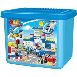 JUN DA LONG TOYS JDLT 5141A Xếp hình kiểu    Polices Arresting Robber Đội Bắt Cướp 80 khối