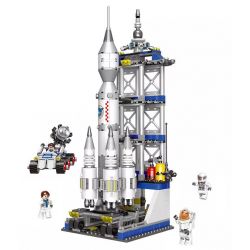 XINGBAO XB-16005 16005 XB16005 non  KHÁM PHÁ VŨ TRỤ BỆ PHÓNG TÊN LỬA bộ đồ chơi xếp lắp ráp ghép mô hình Space Exploration Thám Hiểm Không Gian 919 khối