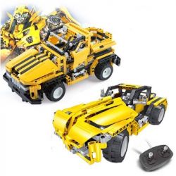 QIHUI 8003 non  XE ĐỊA HÌNH MÀU VÀNG bộ đồ chơi xếp lắp ráp ghép mô hình  MIGHTY TORRENT Kỹ Thuật Công Nghệ Cao Mô Hình Phương Tiện 423 khối