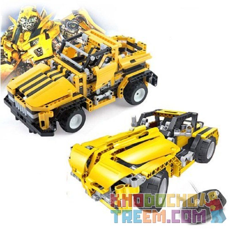 QIHUI 8003 non  XE ĐỊA HÌNH MÀU VÀNG bộ đồ chơi xếp lắp ráp ghép mô hình  MIGHTY TORRENT Kỹ Thuật Công Nghệ Cao Mô Hình Phương Tiện 423 khối