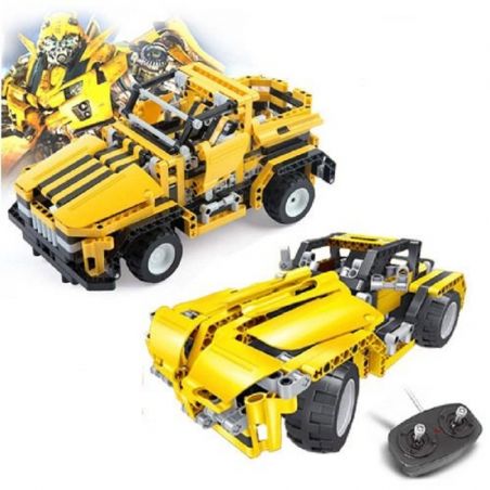 QIHUI 8003 non  XE ĐỊA HÌNH MÀU VÀNG bộ đồ chơi xếp lắp ráp ghép mô hình  MIGHTY TORRENT Kỹ Thuật Công Nghệ Cao Mô Hình Phương Tiện 423 khối