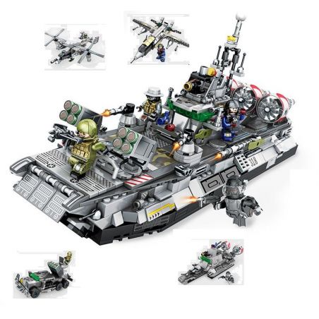 SEMBO 12173 12170 12171 12172 non  LỰC LƯỢNG HẢI QUÂN bộ đồ chơi xếp lắp ráp ghép mô hình Military Army NAVAL CLAN Quân Sự Bộ Đội 701 khối