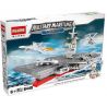 HSANHE 6449 Xếp hình kiểu  MILITARY ARMY Aircraft Carrier Tàu Sân Bay 921 khối