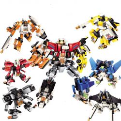 Enlighten 3102 Qman 3102 non  6 NGƯỜI MÁY BIẾN HÌNH HỢP THỂ bộ đồ chơi xếp lắp ráp ghép mô hình Speed Champions Racing Cars FISSION ROBOT Đua Xe Công Thức 891 khối