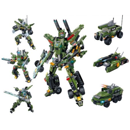 GUDI 8721 8722 8723 non  BỘ XẾP HÌNH GỒM 3 NGƯỜI MÁY BIẾN TRONG NHÓM AUTOBOT bộ đồ chơi xếp lắp ráp ghép mô hình Transformers TRANSFORM SERIES Robot Đại Chiến Người Máy Biến Hình 941 khối