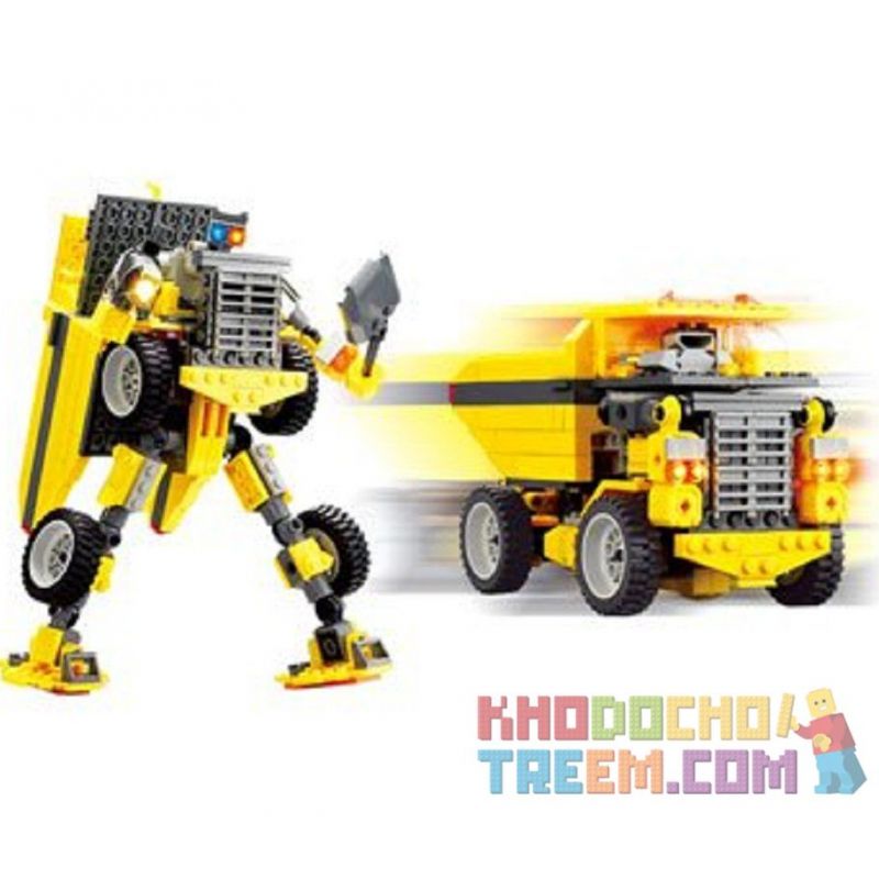 Kazi KY8019 8019 Xếp hình kiểu  TRANSFORMERS Robot Transforms Trucks Robot Biến Hình Xe ô Tô Tải 289 khối