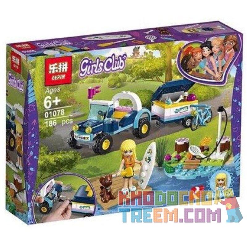 NOT  STEPHANIE’S BUGGY & TRAILER 41364 LARI 11198 LEPIN 01078 xếp lắp ráp ghép mô hình STEPHANIE’S BUGGY ĐẠI CHIẾN TRAILER XE LÔI VÀ CỦA  Các Bạn Gái 166 khối