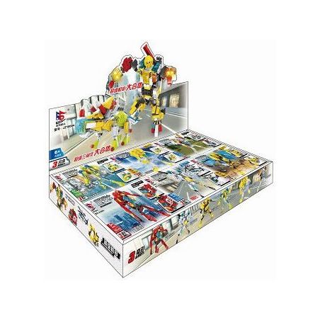 LE DI PIN 18004 Xếp hình kiểu  CREATOR 3 IN 1 Mech Warrior Chiến Binh Mech 630 khối