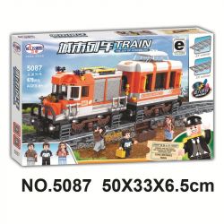 Winner 5087 non  TÀU HỎA ĐƯỜNG DÀI bộ đồ chơi xếp lắp ráp ghép mô hình Trains 473 khối