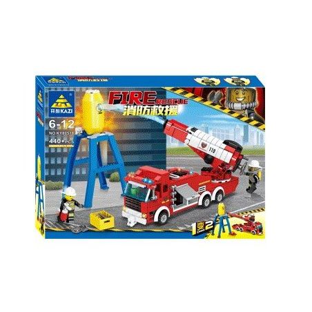 Kazi KY80518 80518 non  XE VÒI RỒNG PHÒNG KHÔNG TURBOJET CỨU HỘ XÁC TÀU 1 ĐẾN 2 bộ đồ chơi xếp lắp ráp ghép mô hình Fire Rescure FIRE RESCUE Cứu Hỏa 440 khối